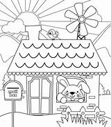 Curtains Coloring Pages sketch template