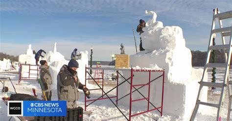 Artists compete in World Snow Sculpting Championships - CBS Minnesota