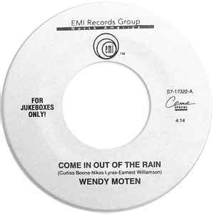 Wendy Moten - Come In Out Of The Rain (Vinyl) | Discogs