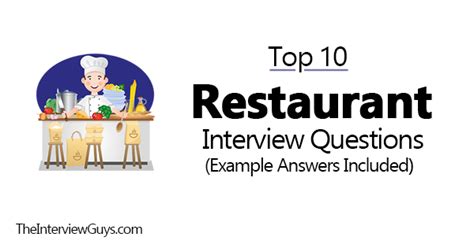 Top 10 Restaurant Interview Questions (Answers Included)