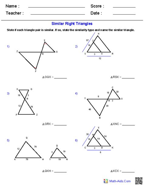 Geometry Worksheets | Geometry Worksheets