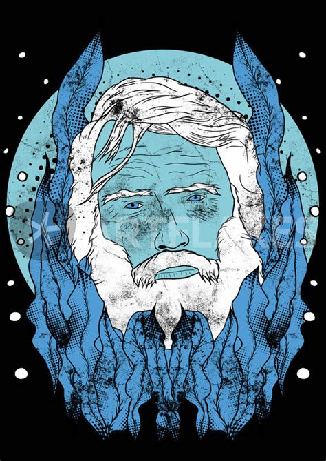 "The Old Man & The Sea" Graphic/Illustration art prints and posters by John Hayler - ARTFLAKES.COM