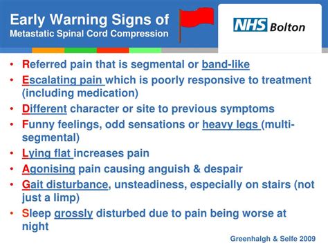 PPT - Identifying Spinal Cord Compression - Key Red Flags PowerPoint Presentation - ID:2944589