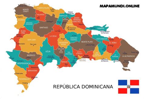 ⊛ Mapa de República Dominicana ·🥇 Político & Físico Para Imprimir