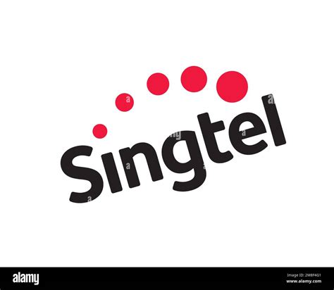 Singtel, rotated logo, white background Stock Photo - Alamy