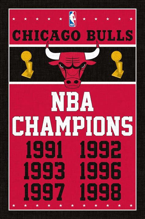 NBA Chicago Bulls - Champions 13 Poster | Nba chicago bulls, Chicago ...