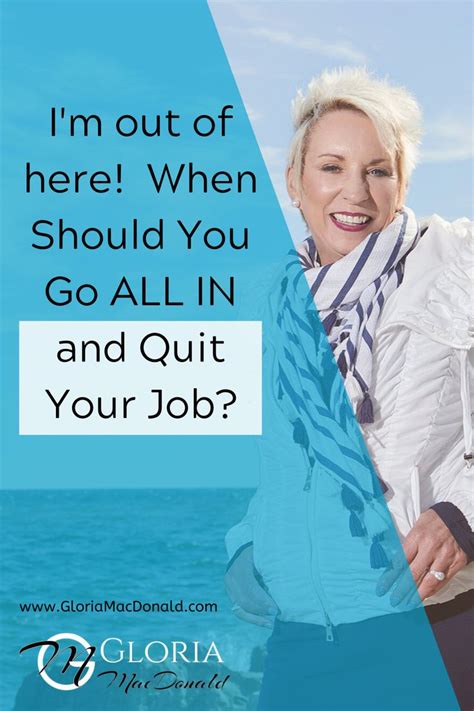 I'm out of here! When Should You Go ALL IN and Quit Your Job? | I quit my job, I go to work ...