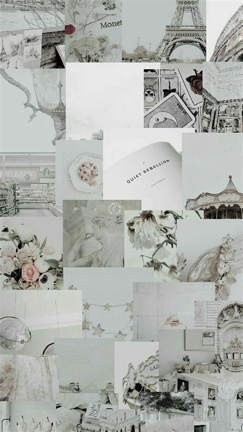 White astethic, collage, HD phone wallpaper | Peakpx