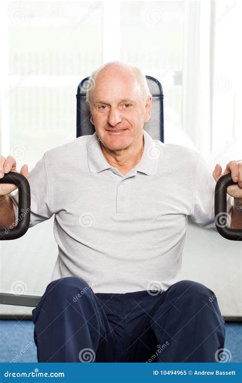 Older Man Exercising At The Gym Royalty Free Stock Photo - Image: 10494965