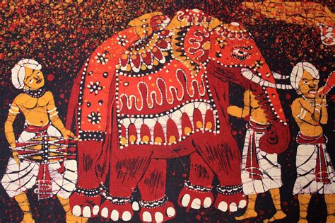 Sri Lankan Batik | Select Sri Lanka Holidays | Batik art, Batik elephant, Fabric painting