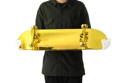 Gold Plated Skateboard – Skate and Annoy