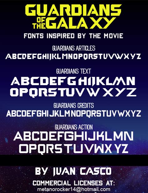 Guardians of the Galaxy Font :: Behance