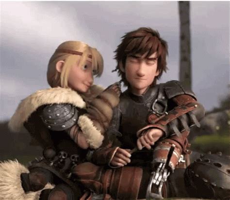 Hiccup Astrid GIF - Hiccup Astrid Kiss - Discover & Share GIFs Dreamworks Dragons, Disney And ...