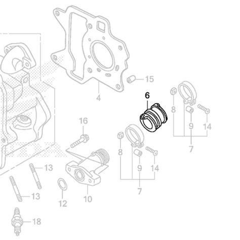 HONDA RUCKUS CARB CONNECTOR (INSULATOR)