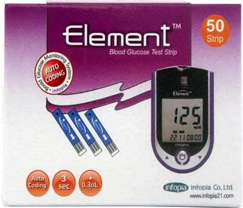 Infopia Element Glucometer Strips (50 Strips) Price in India ...