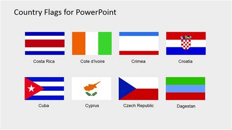 Country Flags Clipart for PowerPoint (C to D) - SlideModel