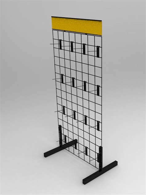 Wire Gridwall Display Rack 11051 #fixturedisplays | Free standing wall, Art display panels ...