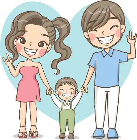 family father mother child happiness vector cartoon clipart 4717246 Vector Art at Vecteezy