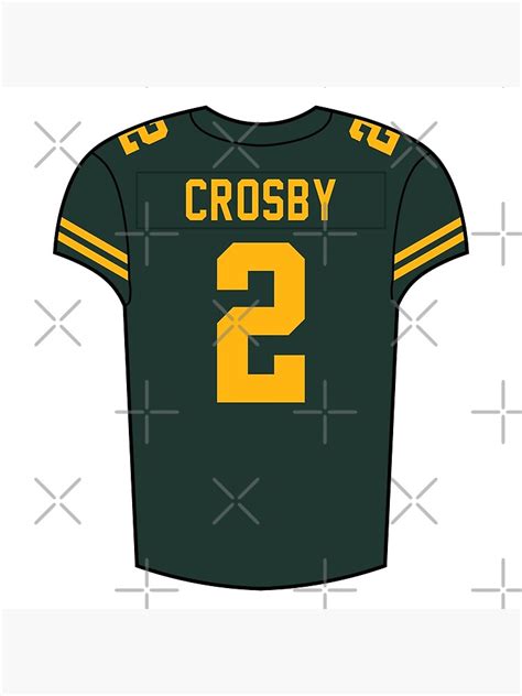 "Mason Crosby Alternate Jersey" Poster for Sale by designsheaven | Redbubble