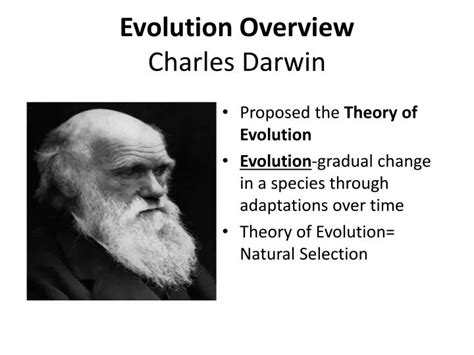 PPT - Evolution Overview Charles Darwin PowerPoint Presentation, free download - ID:6860458