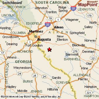 Jackson, South Carolina Area Map & More