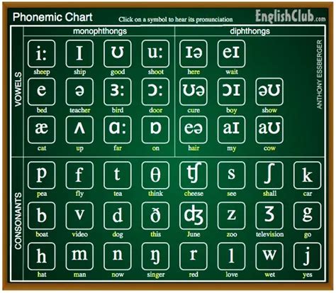 English Phonetic Alphabet with IPA Vowel Chart Examples - Edutechspot