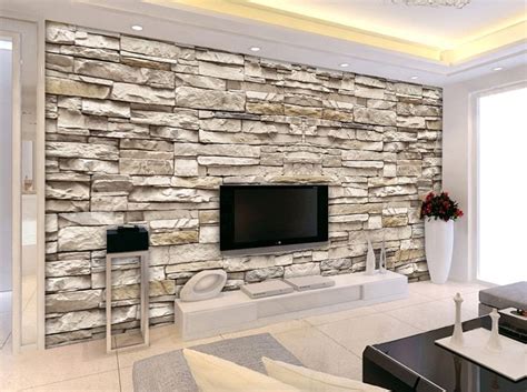 European Stone Brick Wall Wallpaper Mural