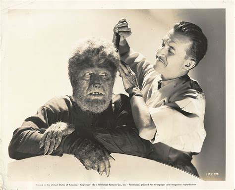 WOLFMAN, THE-BEHIND THE SCENES WITH LON CHANEY JR. AND JACK PIERCE ...