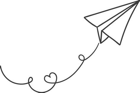 Paper Plane Drawing | Free download on ClipArtMag