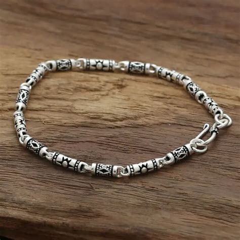 925 Sterling Silver bracelet vintage Thai silver jewelry classic ...