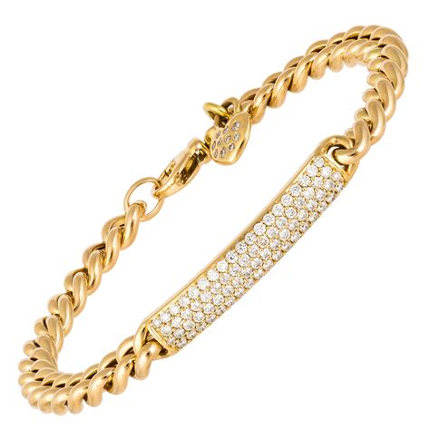 18kt yellow gold diamond bracelet ⁠— AB1921 - Jewels In Paradise