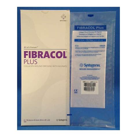 Johnson & Johnson 2983 Fibracol Plus Collagen Dressing with Non-Adherent Alginate - 4" x 8(3/4 ...