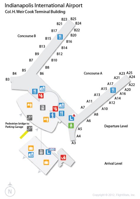 Indianapolis Airport Terminal Map – Map Of The World