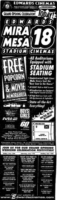 Edwards Mira Mesa Stadium 18 & IMAX in San Diego, CA - Cinema Treasures