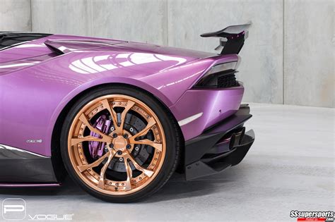 6 purple lamborghini huracan spyder gold rose pur wheels rear wheel purple brake caliper ...