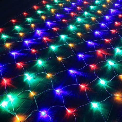 Bright Solar Christmas Lights Tree Net LED Decoration Garden Garland