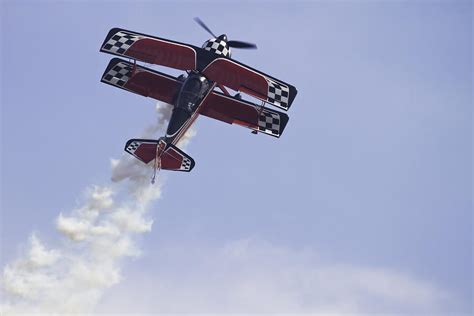 Airplane Performing Stunts At Airshow Photo Poster Print Photograph by ...