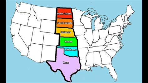 USA, Great Plains States- Rap the Map to learn the states & capitals - YouTube