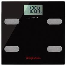 Walgreens Digital Glass Scale with Body Analysis Features, Black ...