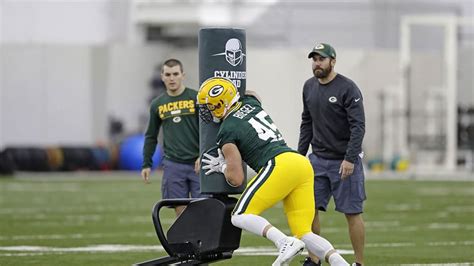 Packers practice inside the Don Hutson Center