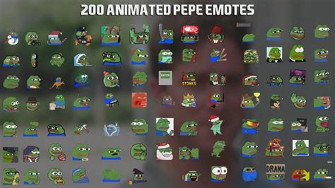 200 Animated Pepe Emotes Pack for Twitch, Youtube and Discord Twitch ...