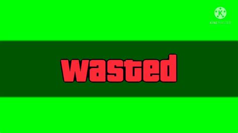 GTA V wasted green screen (free to use) - YouTube