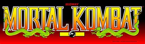 Mortal Kombat Arcade Marquee – 26″ x 8″ – Arcade Marquee Dot Com