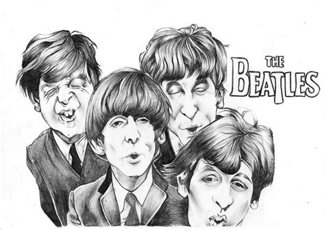 The Beatles Caricature by thenictionary on DeviantArt