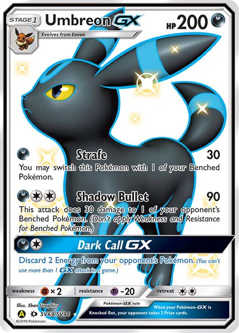 Umbreon-GX Hidden Fates Pokemon Card | Pikawiz