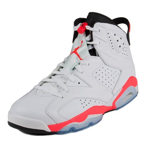 Nike Mens Air Jordan 6 Retro White/Infrared-Black 384664-123 - Walmart.com