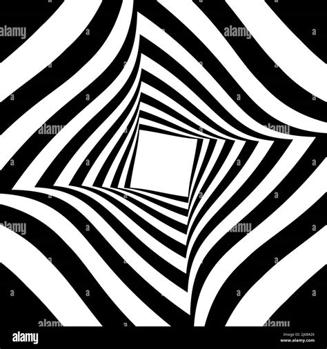 A black and white spiral optical illusion Stock Photo - Alamy