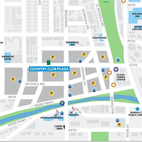 Country Club Plaza Map | Color 2018