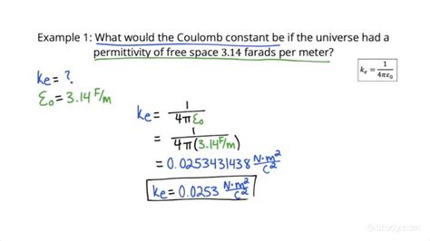 How to Calculate how the Coulomb Constant Would Change if the Universe had a Different ...