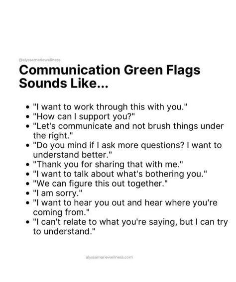 Cbt Kenya on Twitter: "#Communication green flags are positive signs or ...